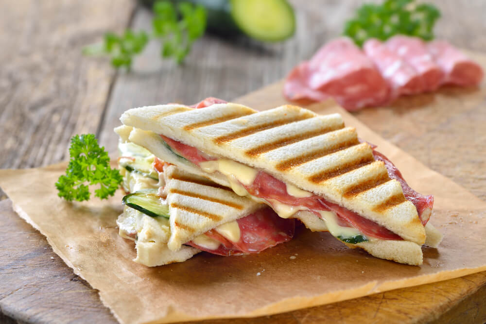 Grilled Salami and Cheese Sandwich