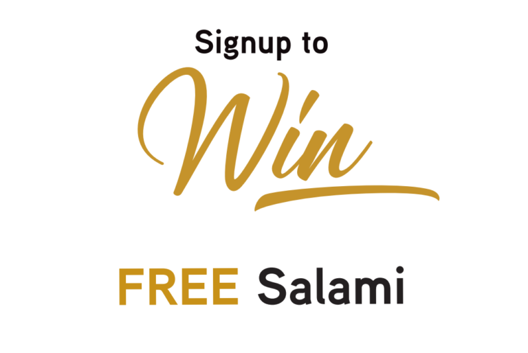 Signup and win FREE salami